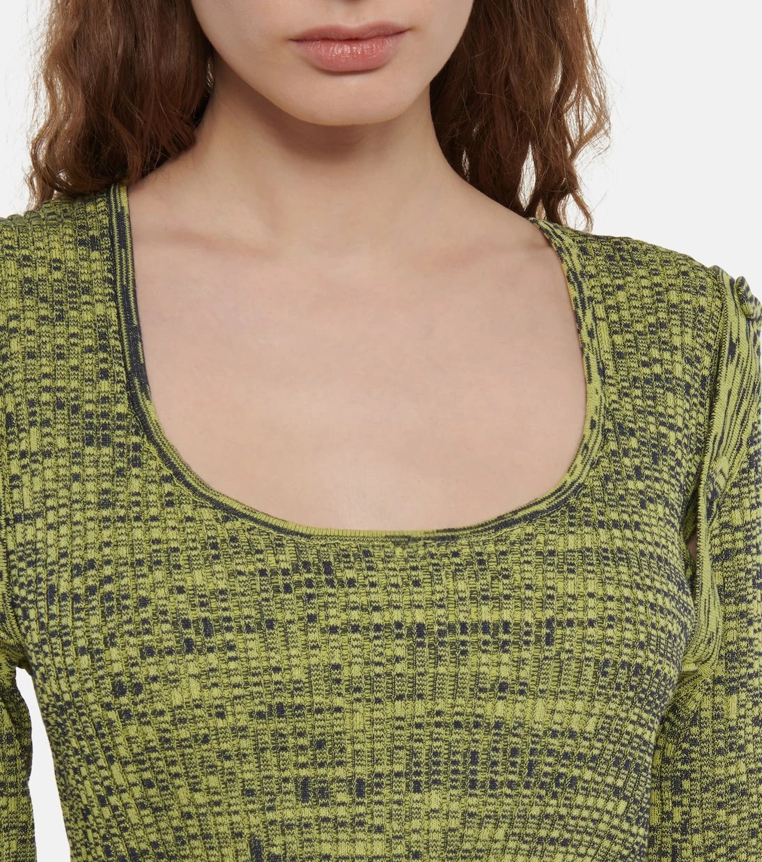 Christopher Esber - Space-dyed convertible crop top