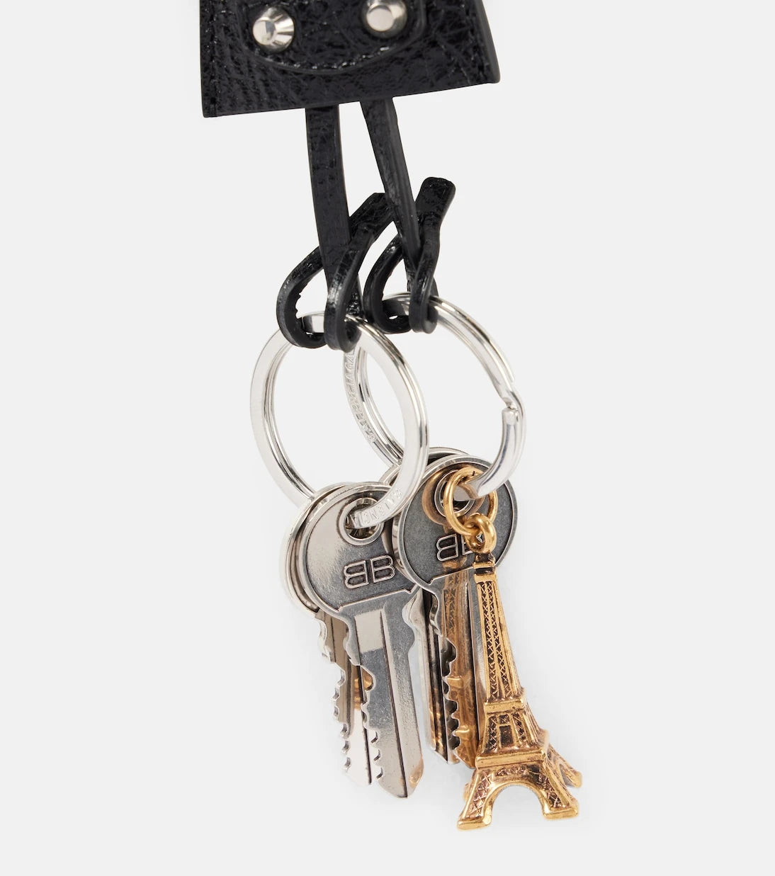 Balenciaga - Le City Charm Eyfel deri anahtarlık