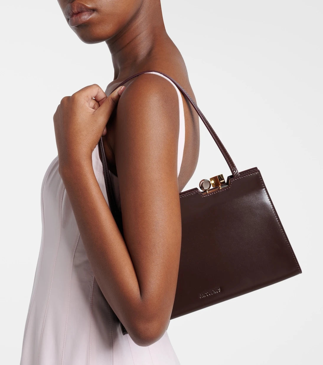 Jacquemus - Salon leather clutch