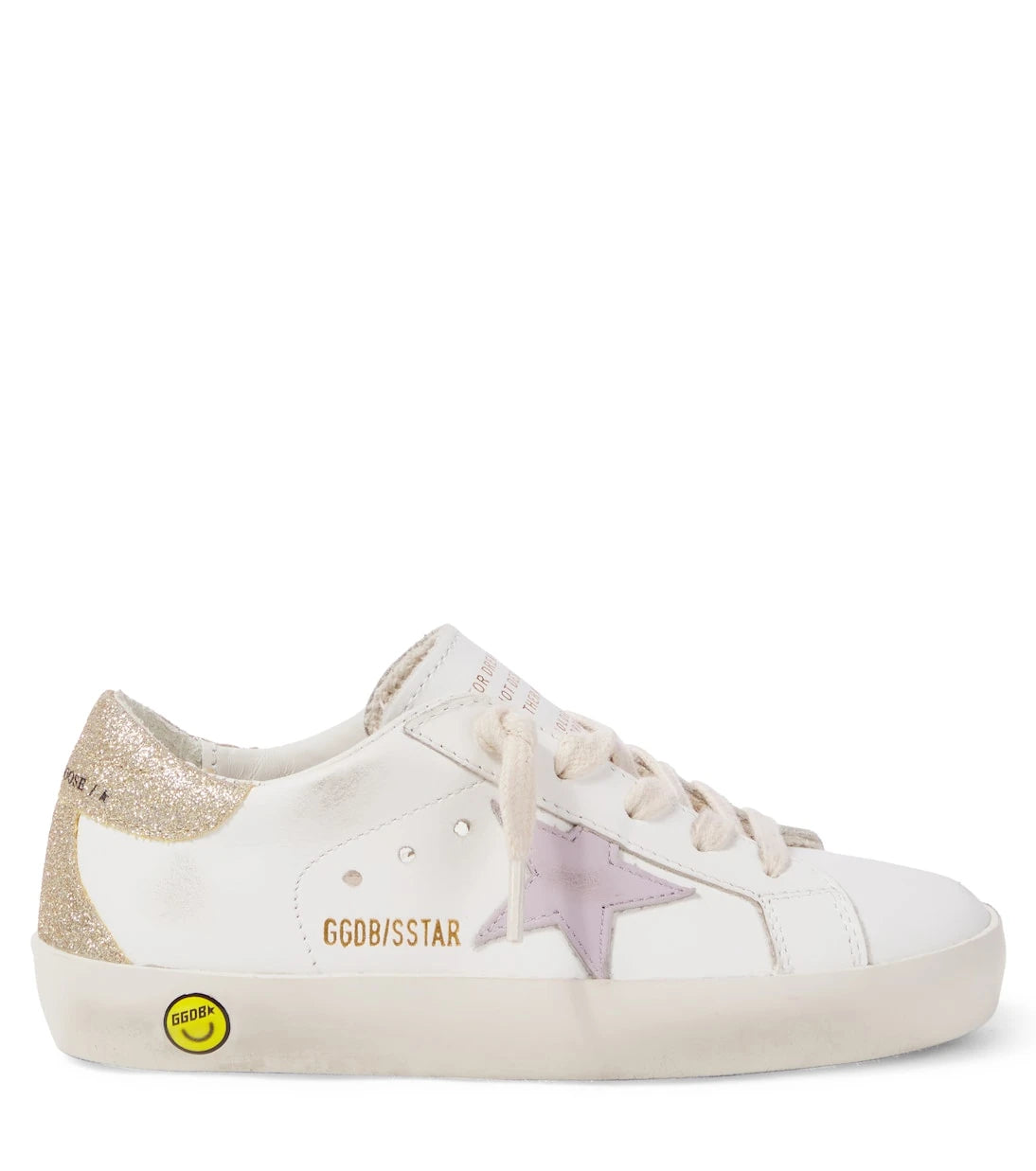 Golden Goose Kids - Super-Star glitter leather sneakers