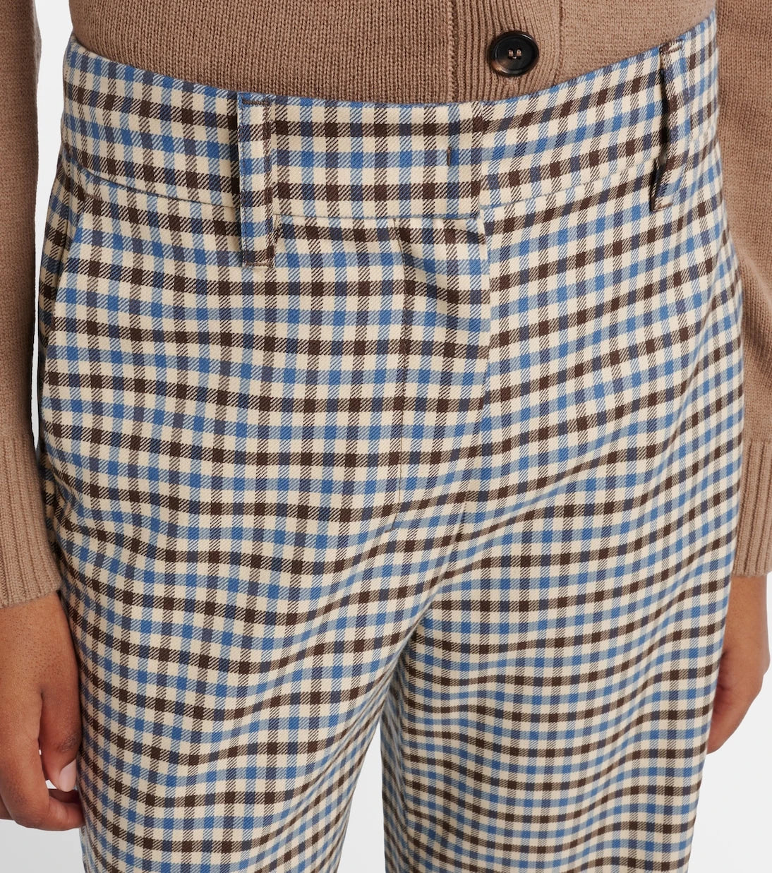 'S Max Mara - Michelle wool and cotton wide-leg pants