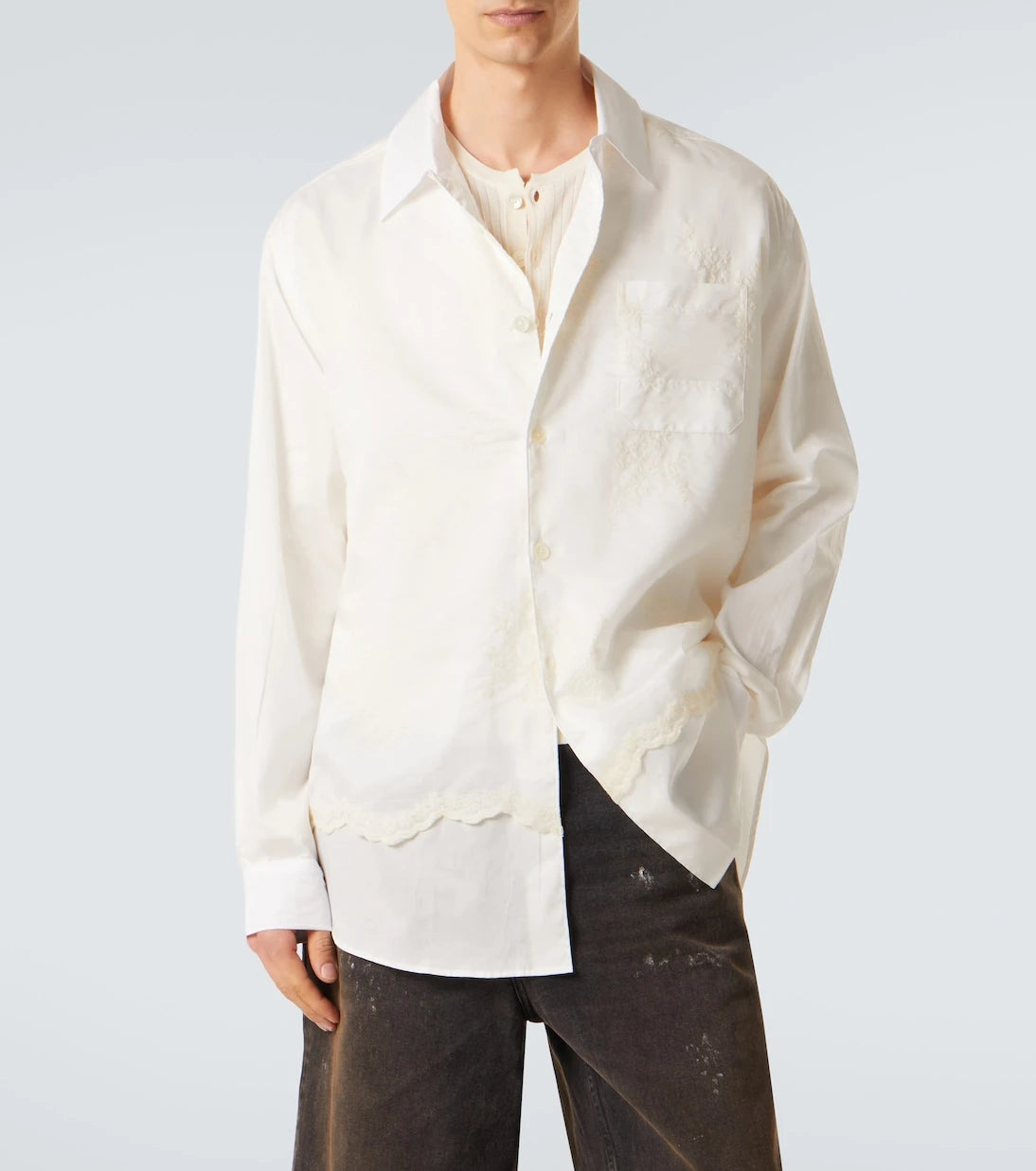 Our Legacy - Vast embroidered cotton shirt