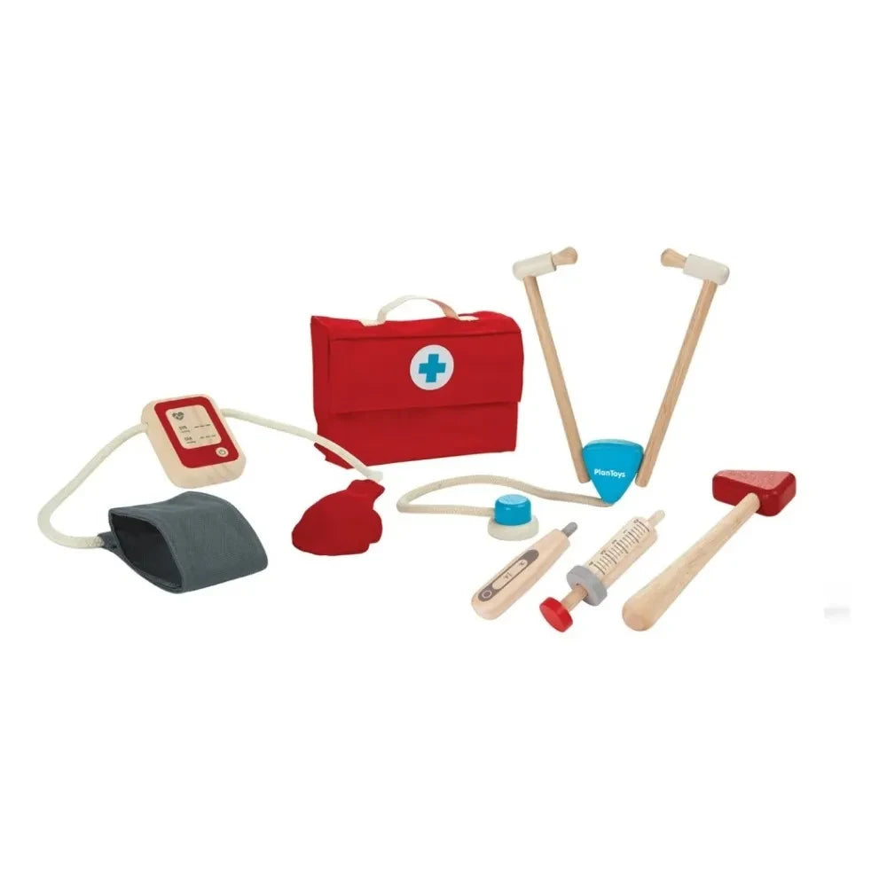 Plan Toys - Doctor's Case with Wooden Accessories