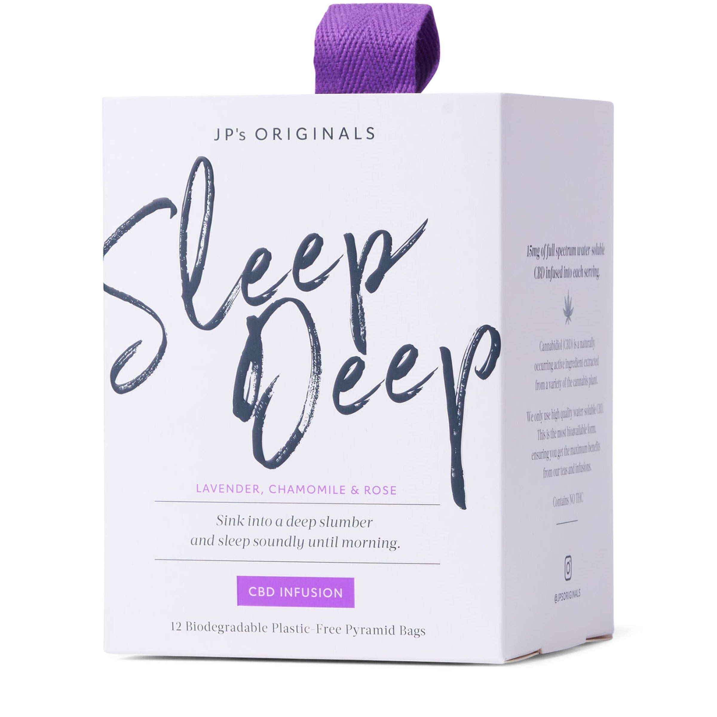 JP's Originals Sleep Deep Water-Soluble Tea Pyramids (108g)