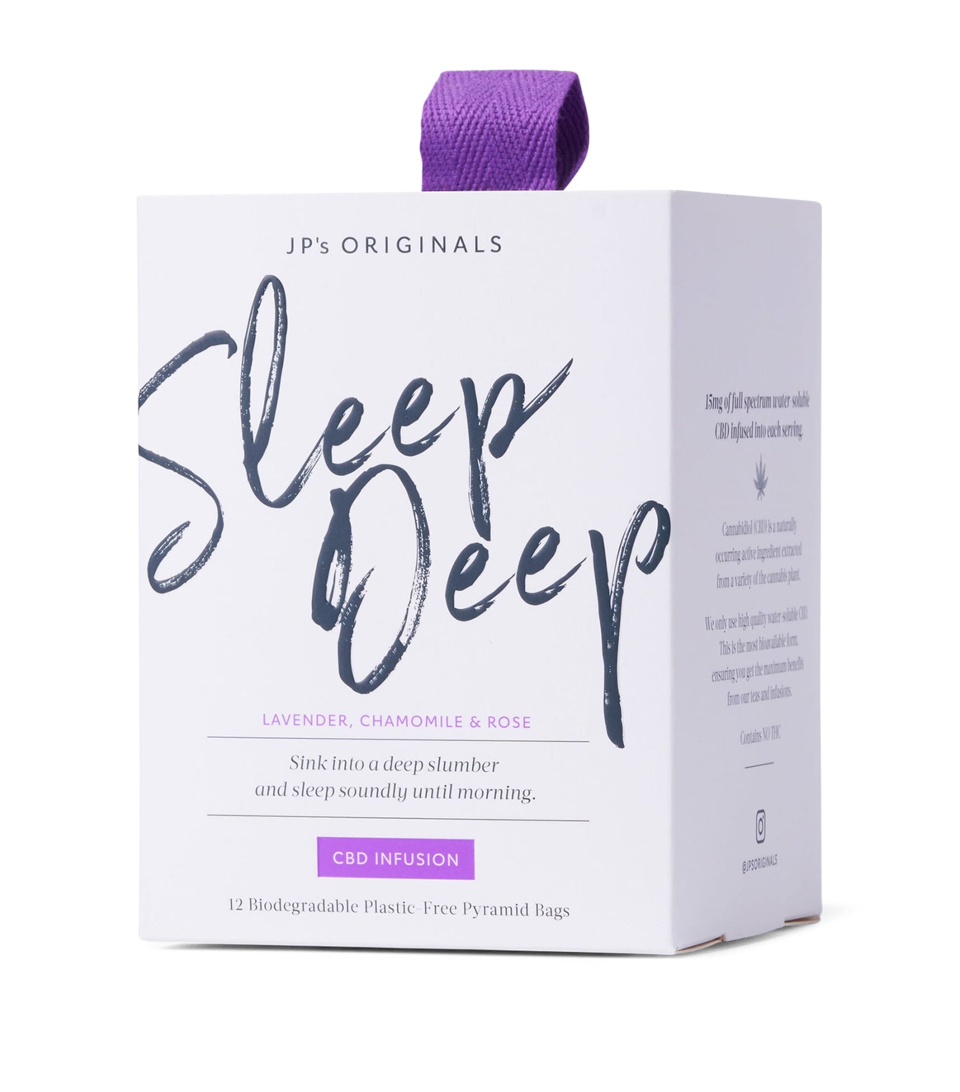 JP's Originals Sleep Deep Water-Soluble Tea Pyramids (108g)