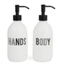 Bone China Hand and Body Wash Dispenser Set