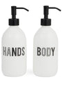 Bone China Hand and Body Wash Dispenser Set