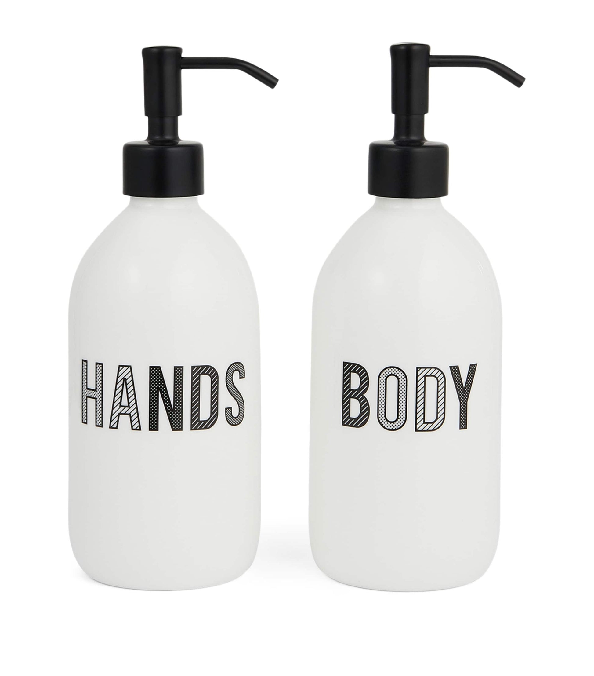 Bone China Hand and Body Wash Dispenser Set
