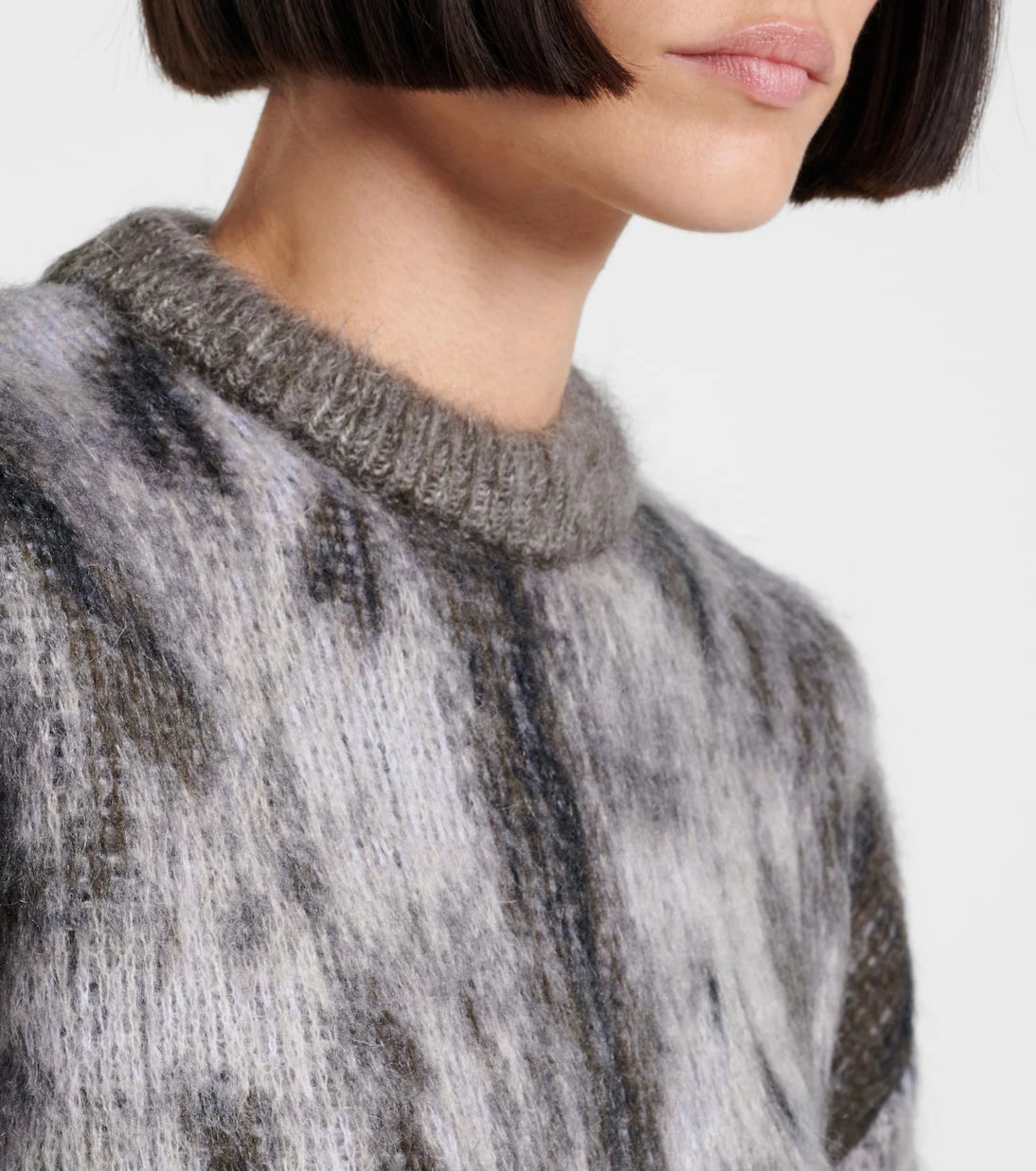 The Attico - Leopard-print jacquard sweater