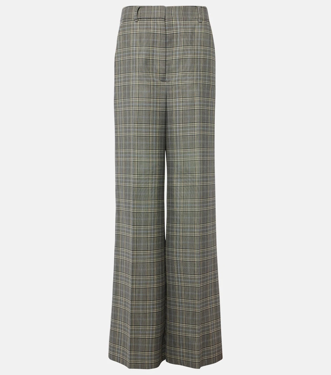 Stella McCartney - Checked wool flared pants