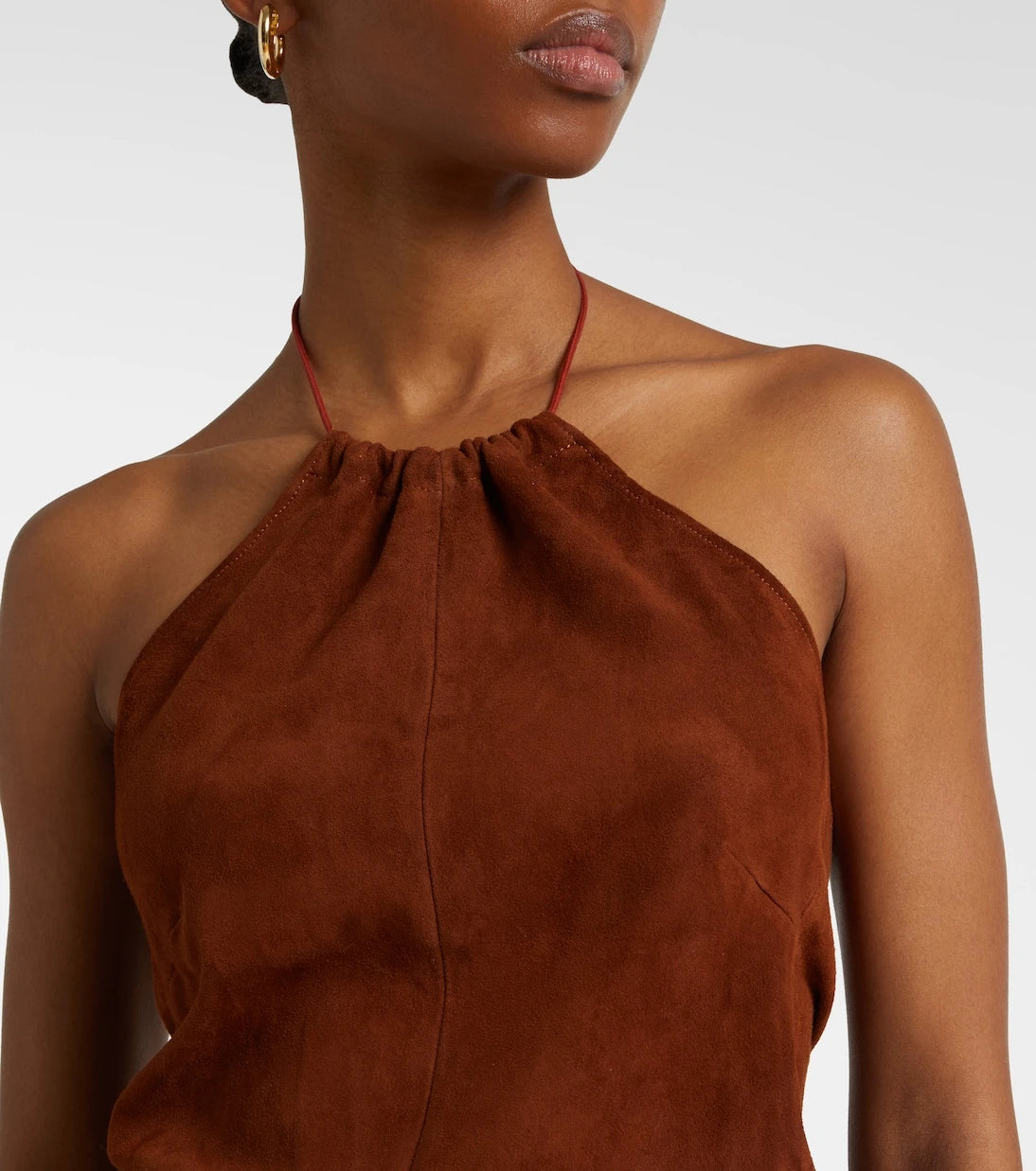 Stouls - Halterneck suede top