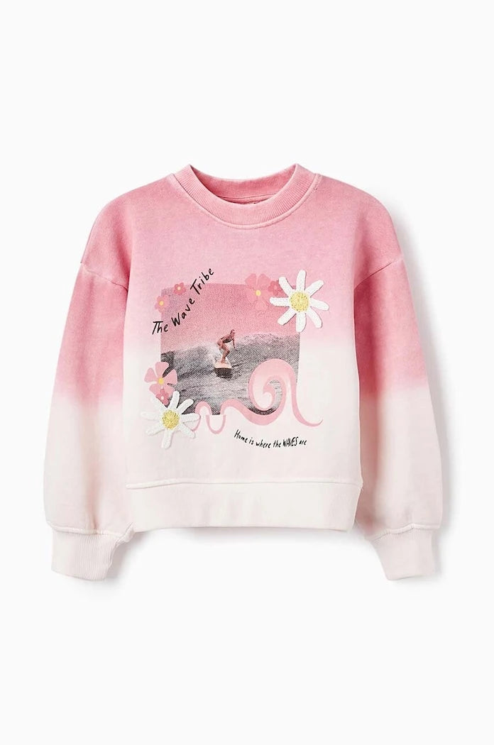Zippy çocuk pamuklu sweatshirt