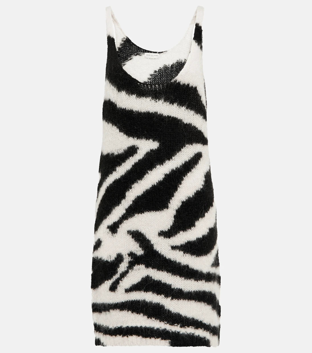 Dries Van Noten - Alpaca wool-blend minidress