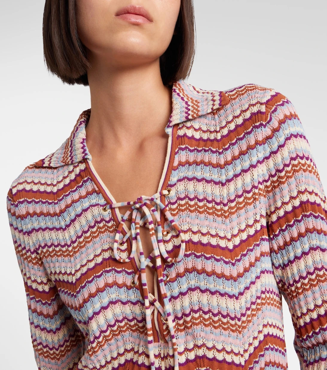 Rixo - Brody chevron cotton top