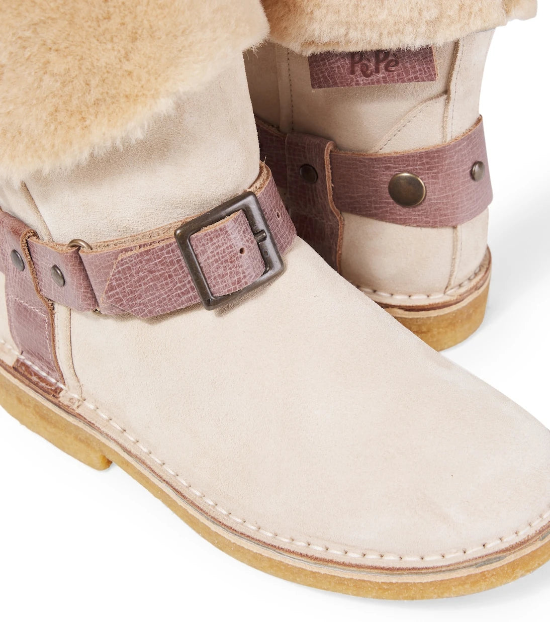 PèPè - Shearling-lined suede boots