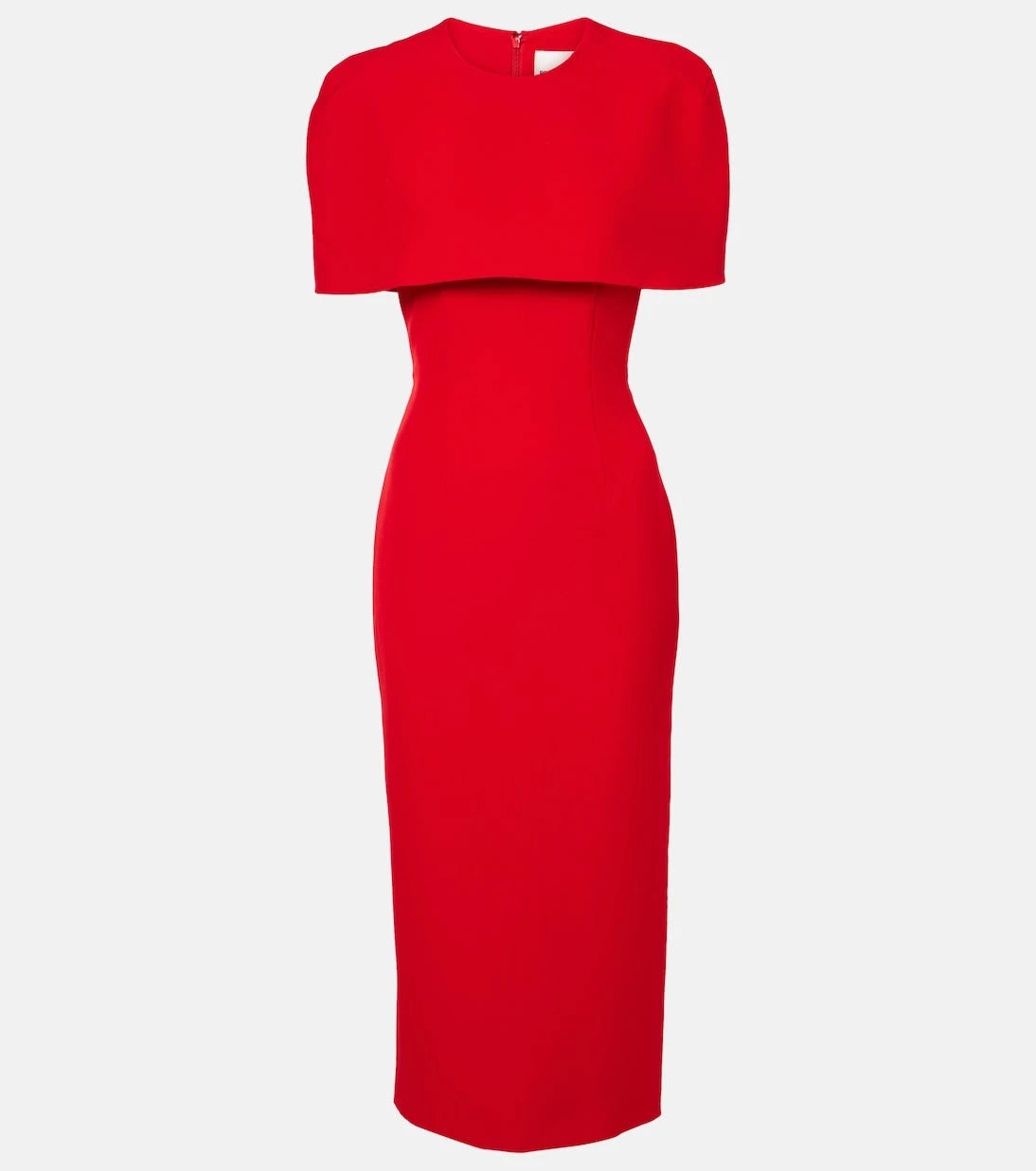 Roland Mouret - Caped crêpe midi dress