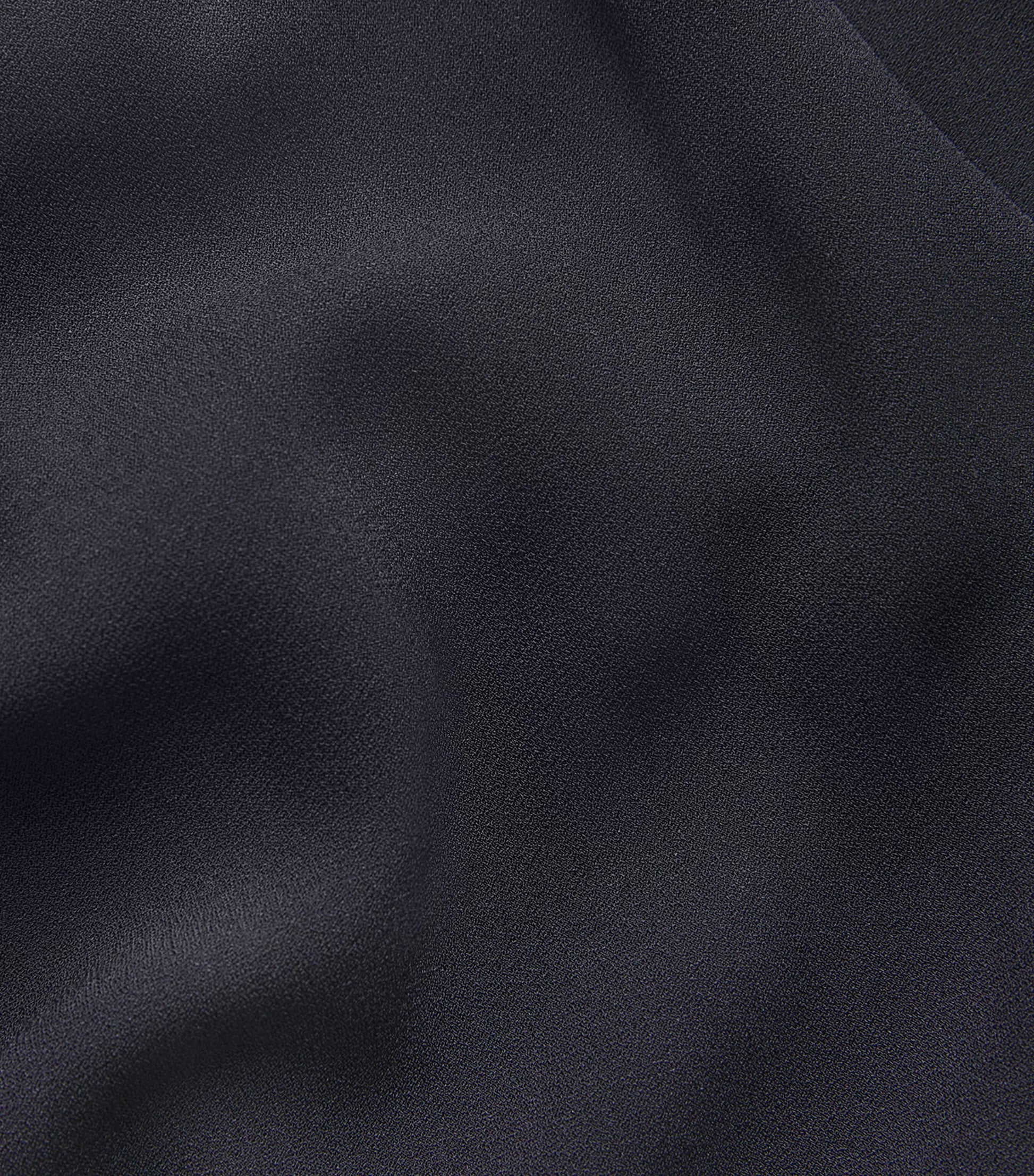 Vince Navy Crepe High-Waist Trousers