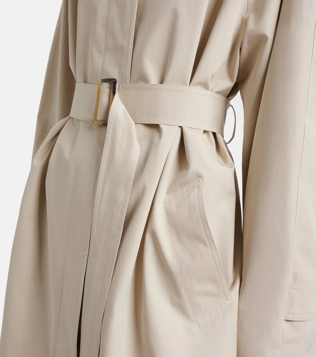 The Row - Amaya belted cotton car coat