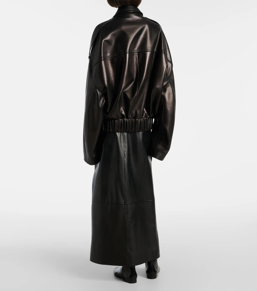 Khaite - Owey oversized leather jacket