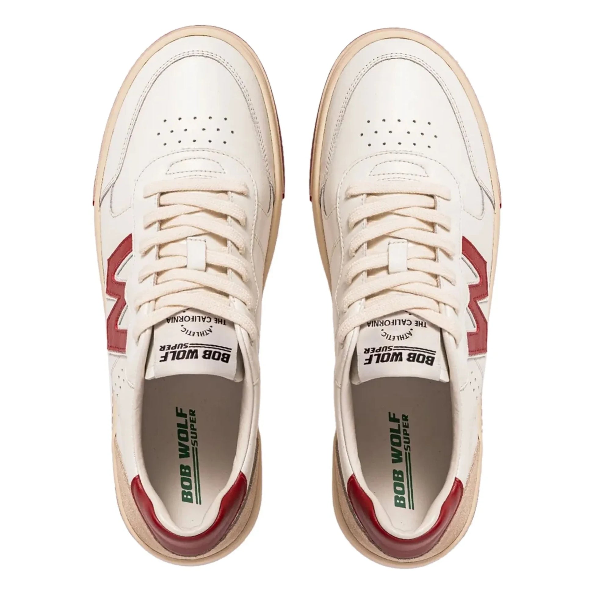 Bob Wolf - Legacy Leather and Suede Sneakers | Red
