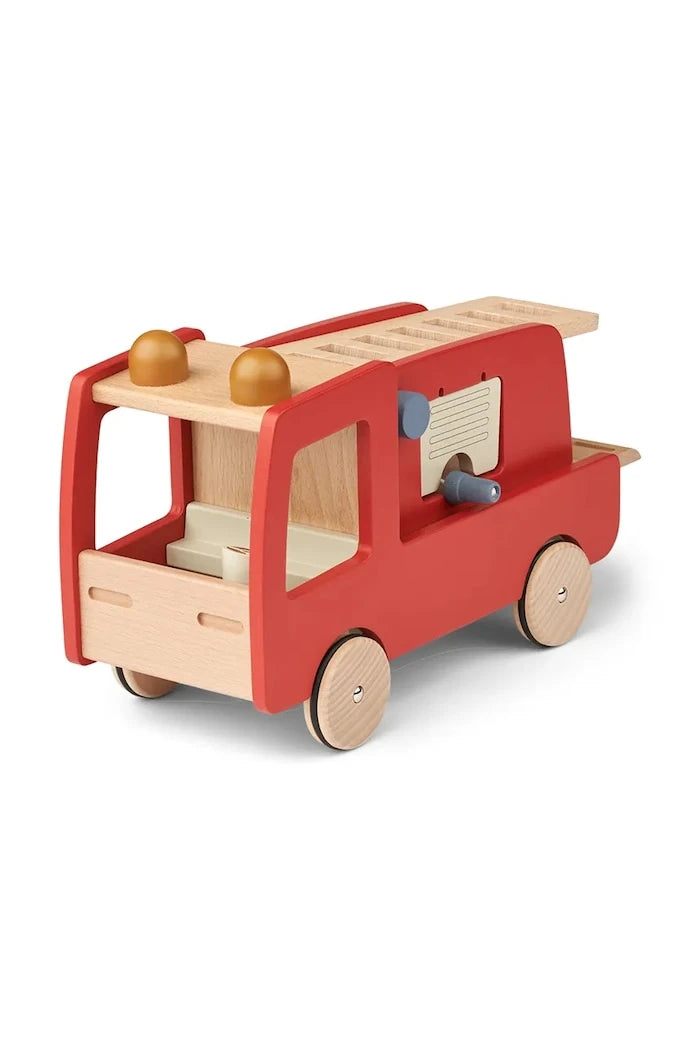Детска дървена играчка Liewood Eigil Fire Truck