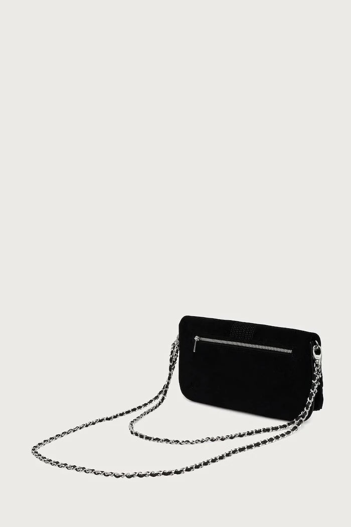 Kadın süet crossbody çanta