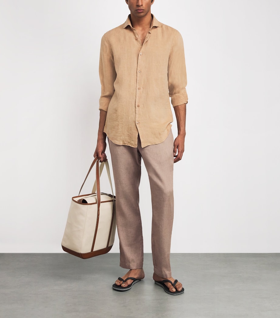 Linen-Cotton Oscar Trousers