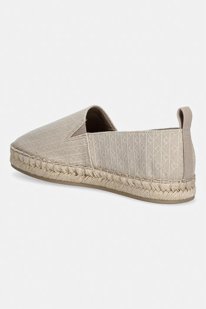 Calvin Klein Kadın Espadril OBLIQUE ESPADRILLE AOP