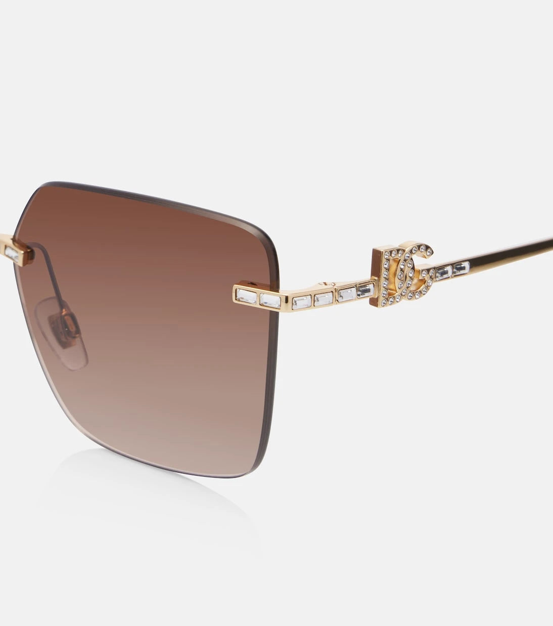 Dolce&Gabbana - DG crystal-embellished square sunglasses