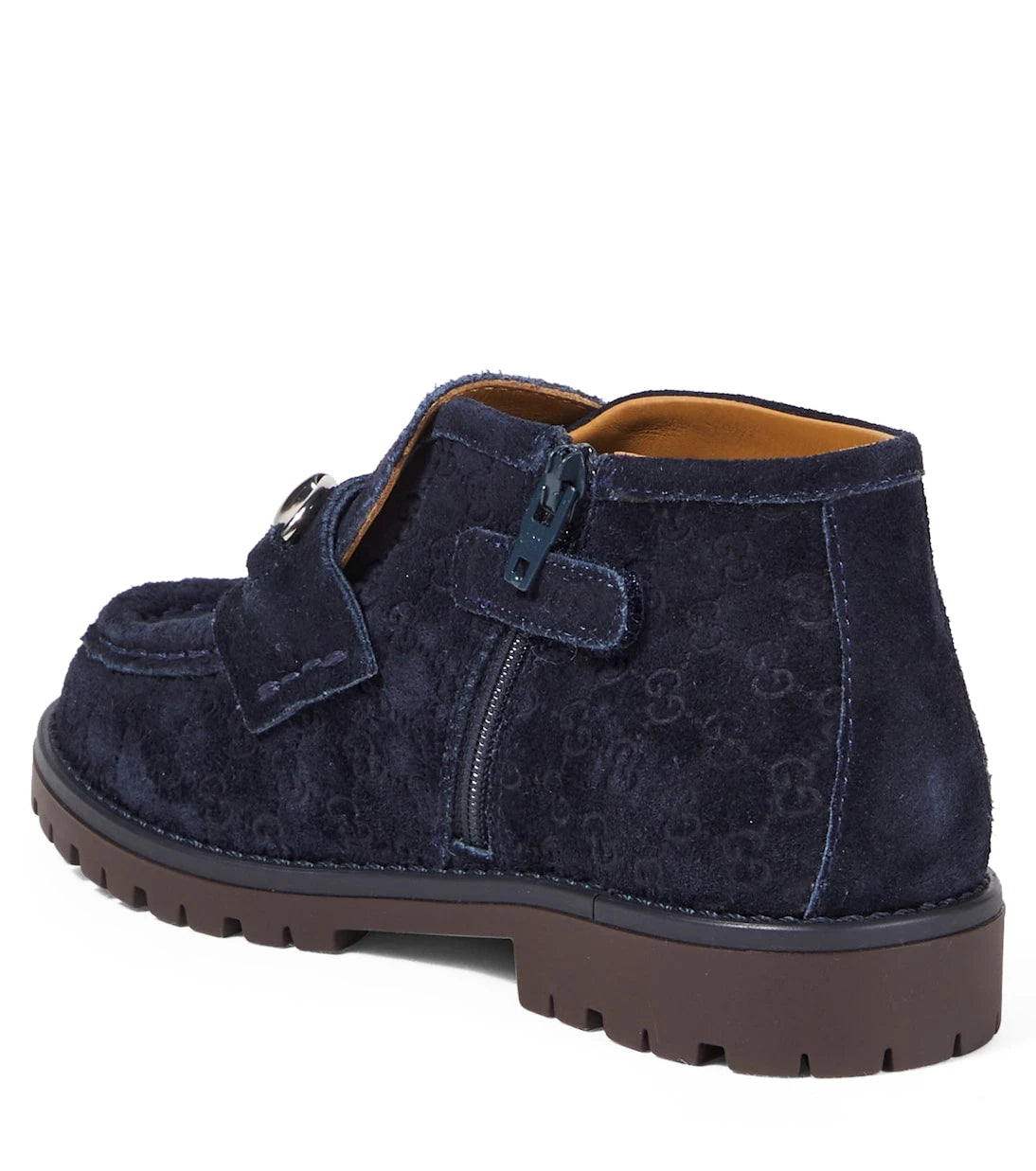 Gucci Kids - Horsebit GG suede ankle boots