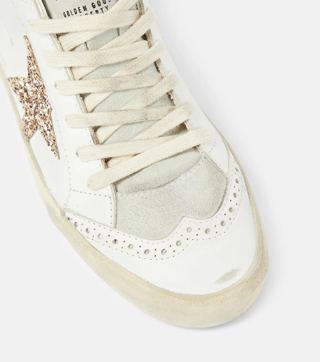 Golden Goose - Mid Star glitter leather sneakers