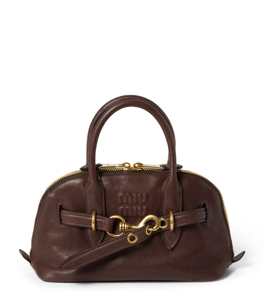 Brown Aventure Top-Handle Bag