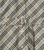 Burberry Beige Cotton Check Mini Shirt Dress