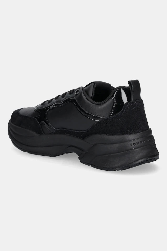 Кожени маратонки Tommy Hilfiger TH CHUNKY RUNNER PATENT