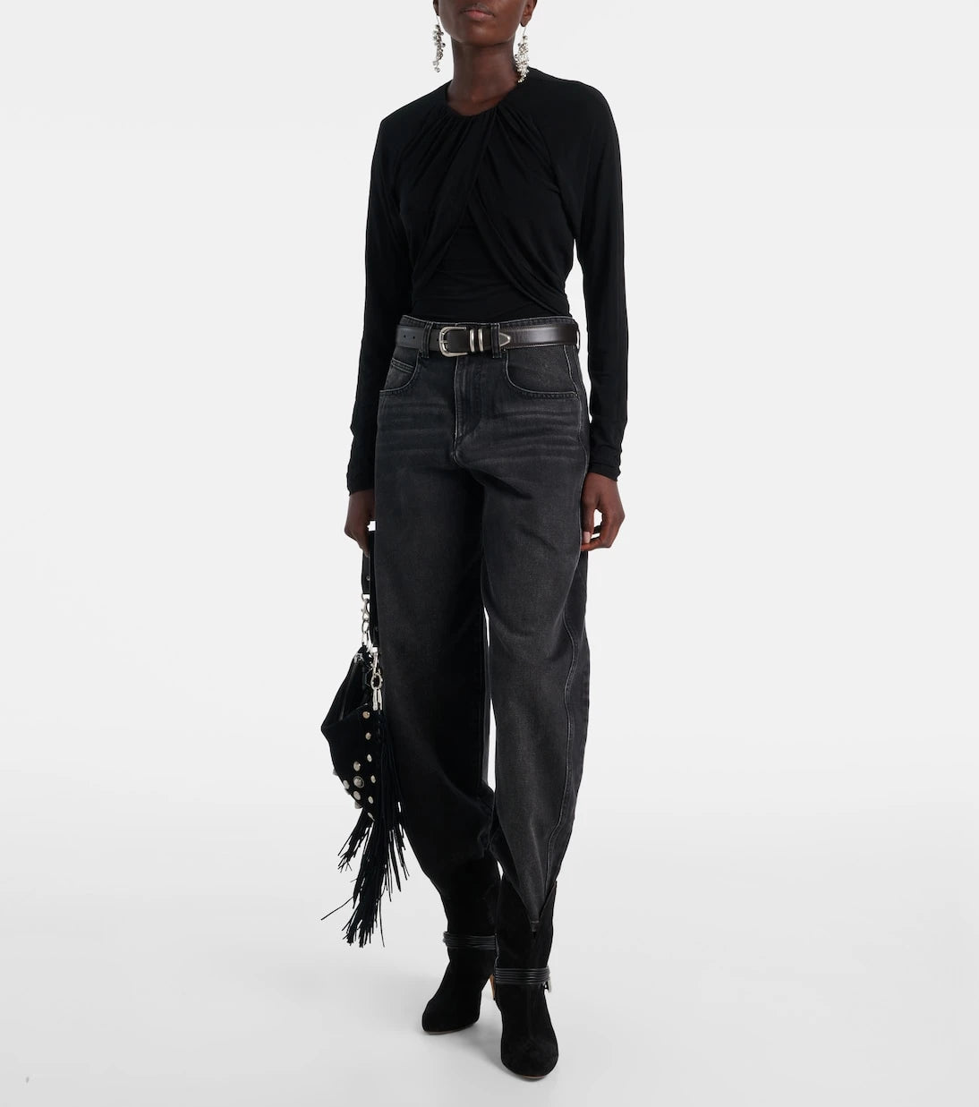 Isabel Marant - Gaetane draped jersey top