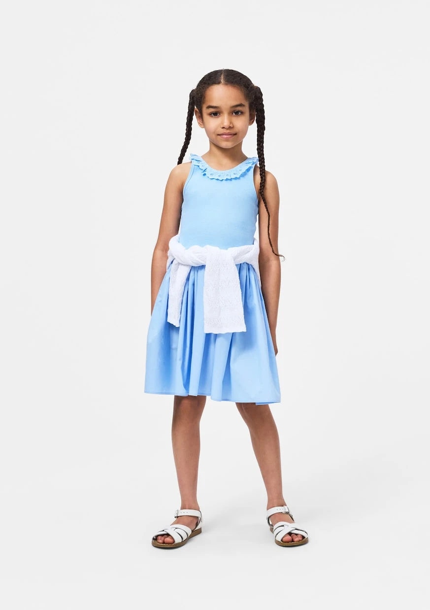 Molo - Croco embroidered cotton-blend dress