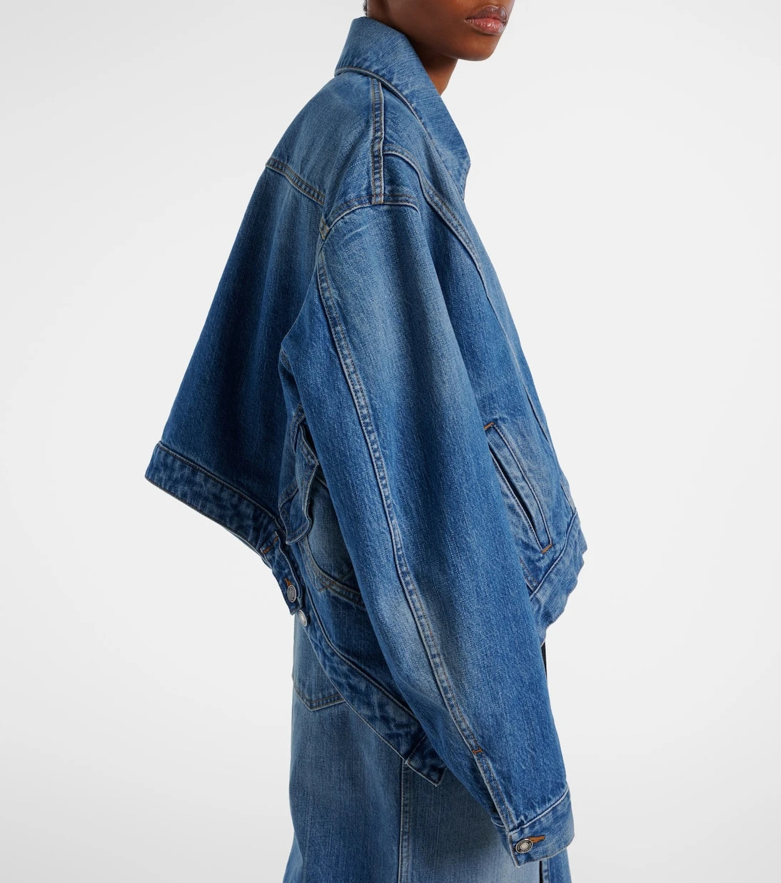 Givenchy - Deconstructed oversized denim jacket