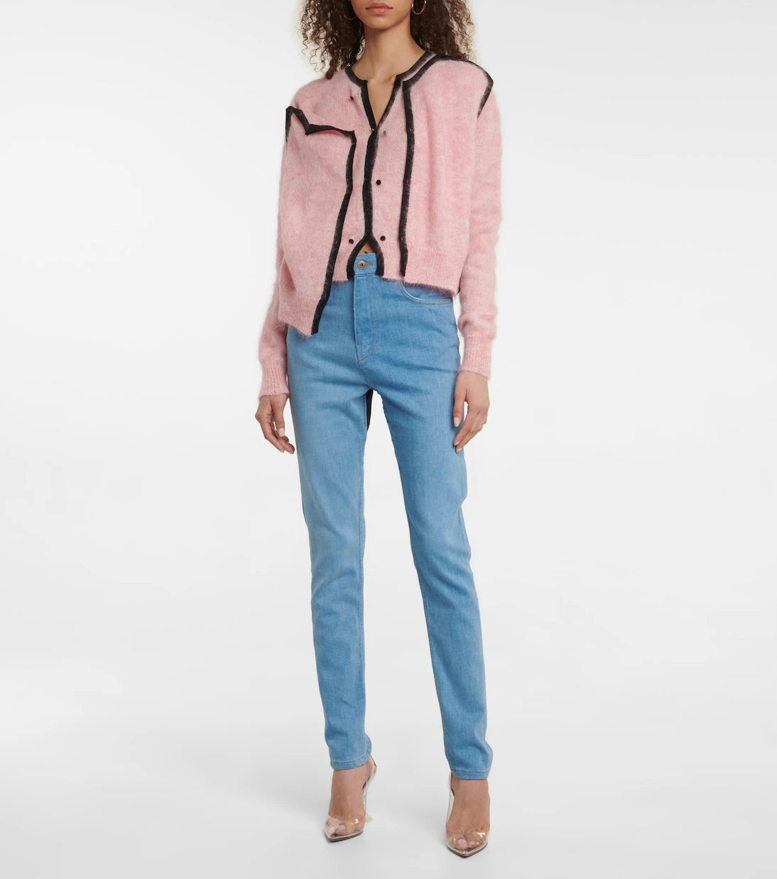 Y/Project - Paneled high-rise skinny jeans