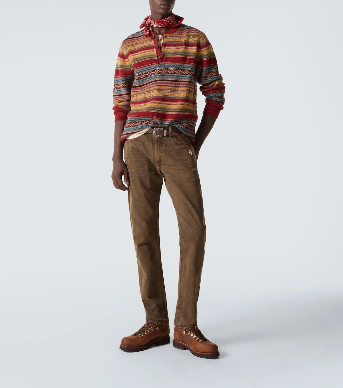 RRL - Patched slim jeans