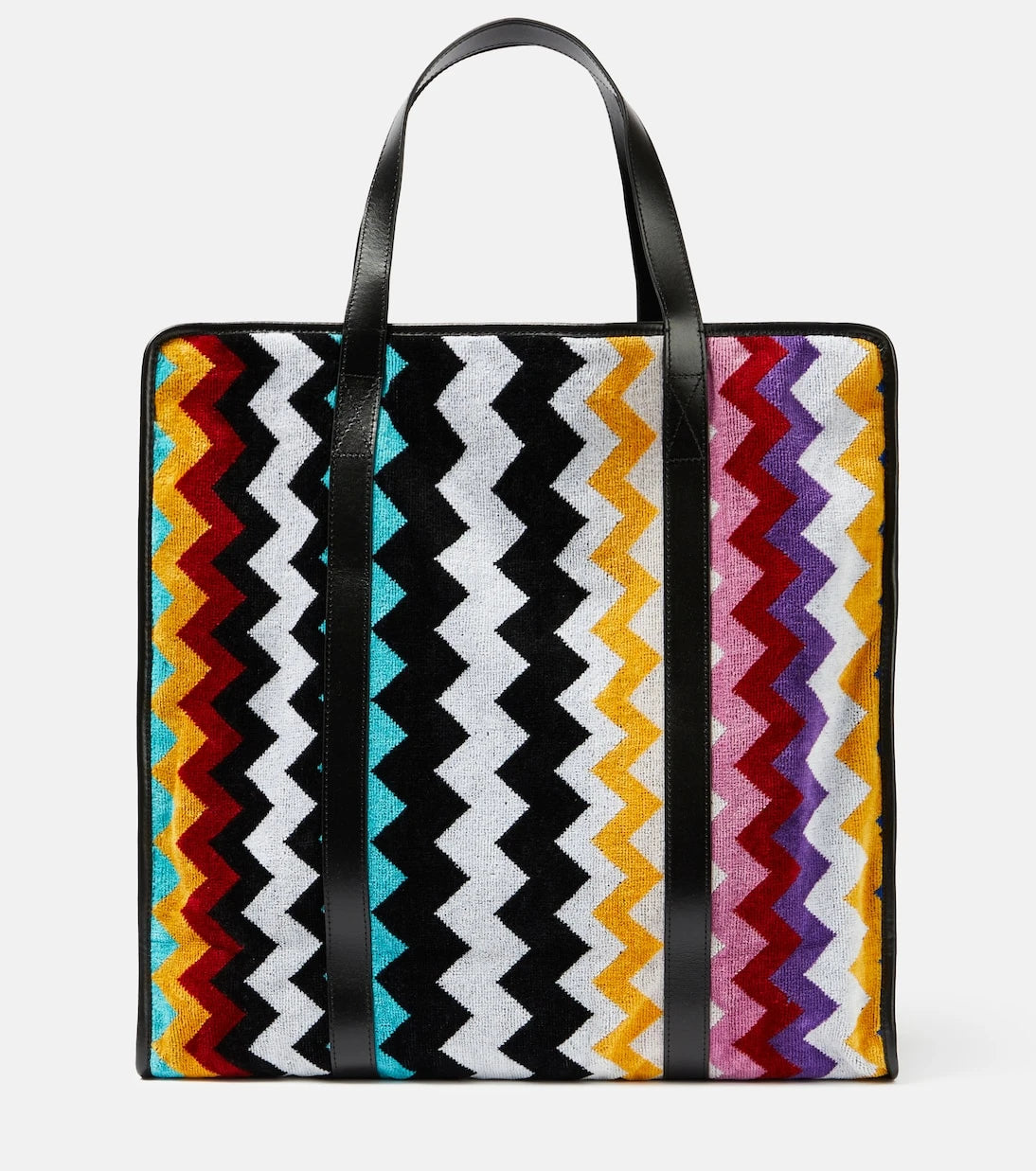Missoni - Cyrus ZigZag leather-trimmed tote bag
