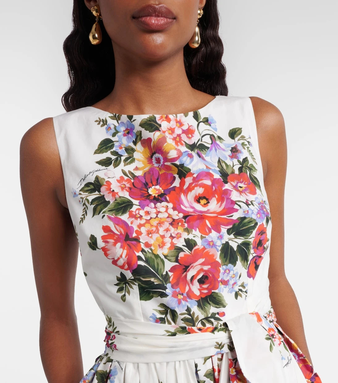 Dolce&Gabbana - Floral cotton midi dress