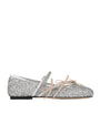 Silver Loli Glitter Ballerina Flats
