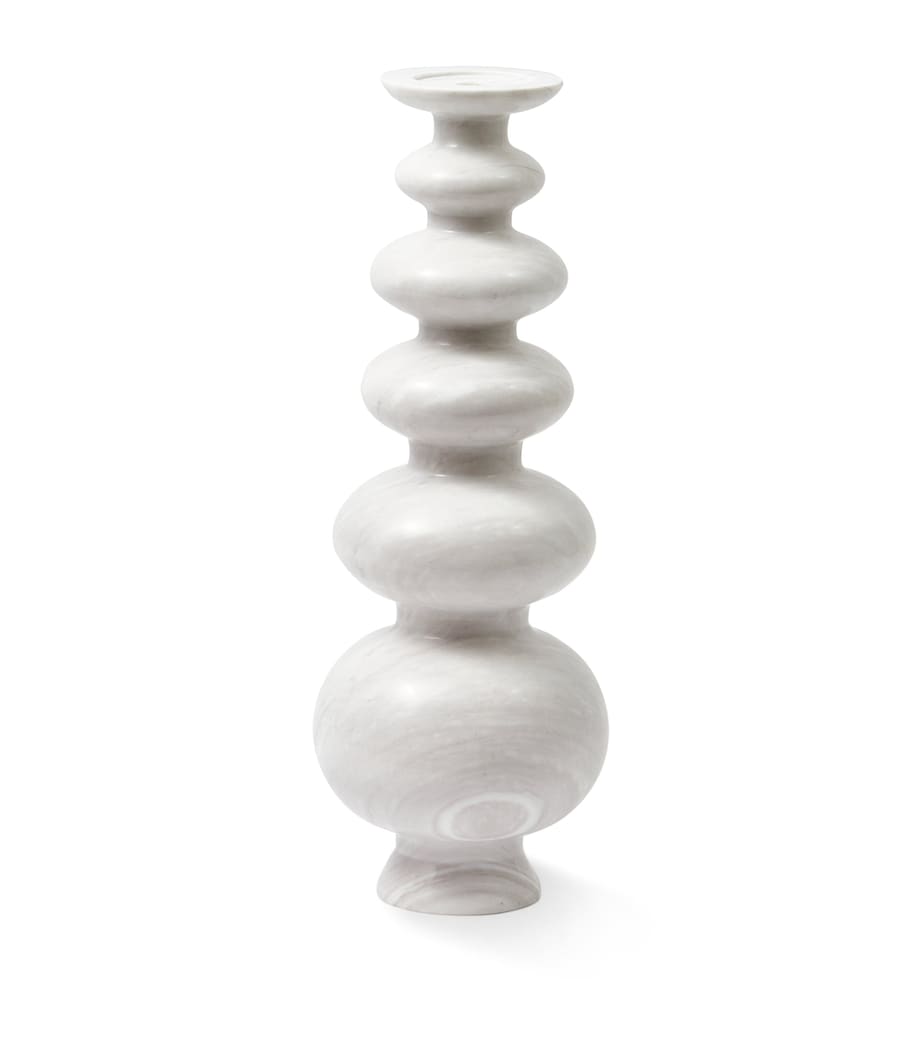 Polished Marble Heritage Sphere Candle Holder (40cm)