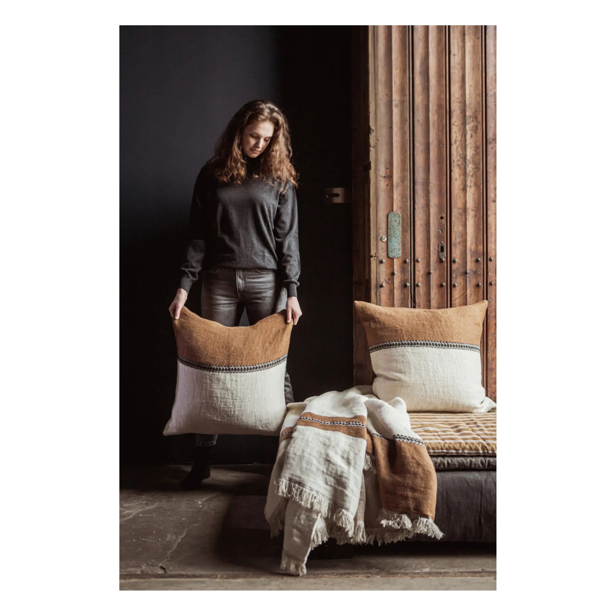 Libeco - Etienne cushion cover | Beige