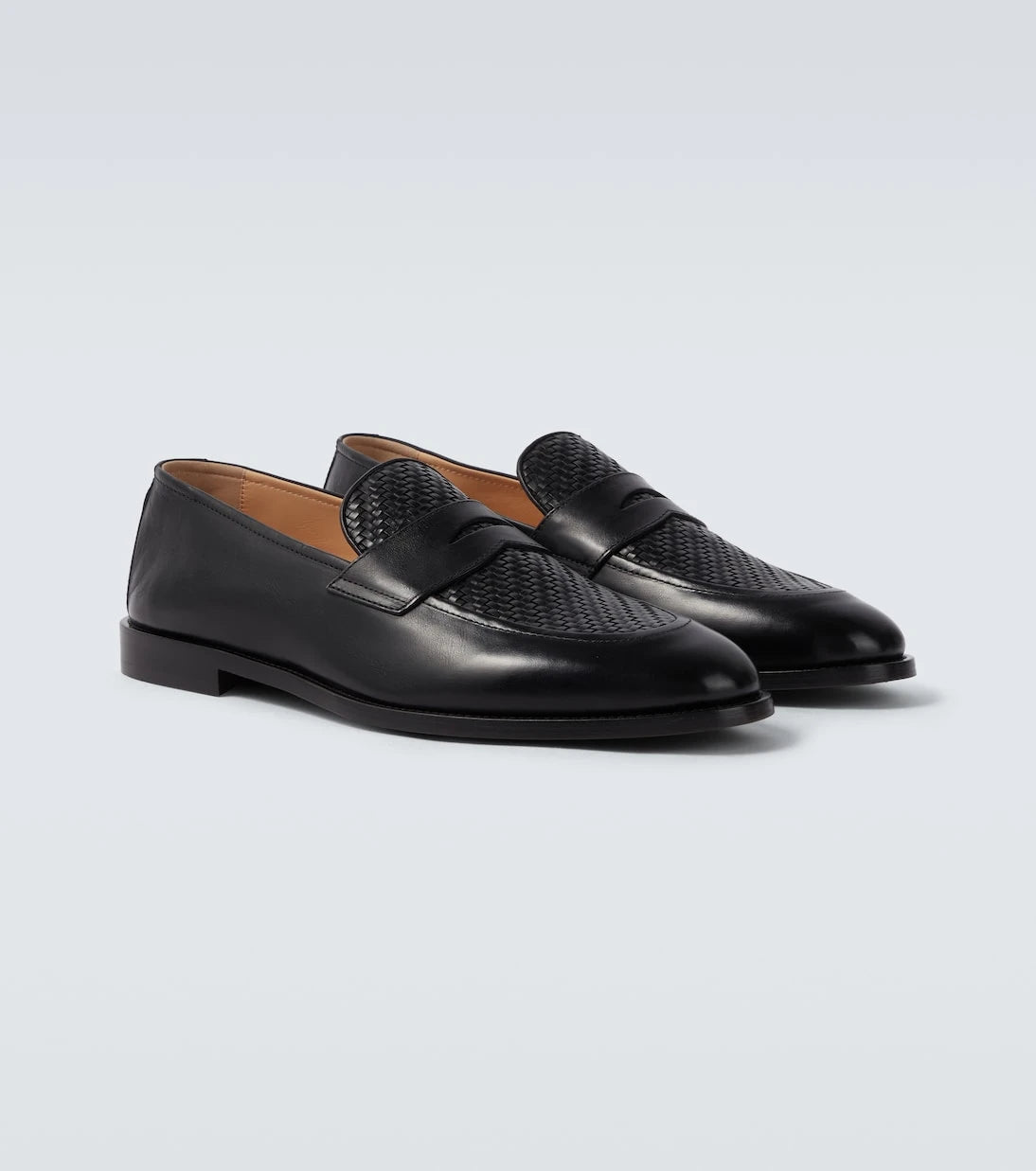 Brunello Cucinelli - Woven leather penny loafers