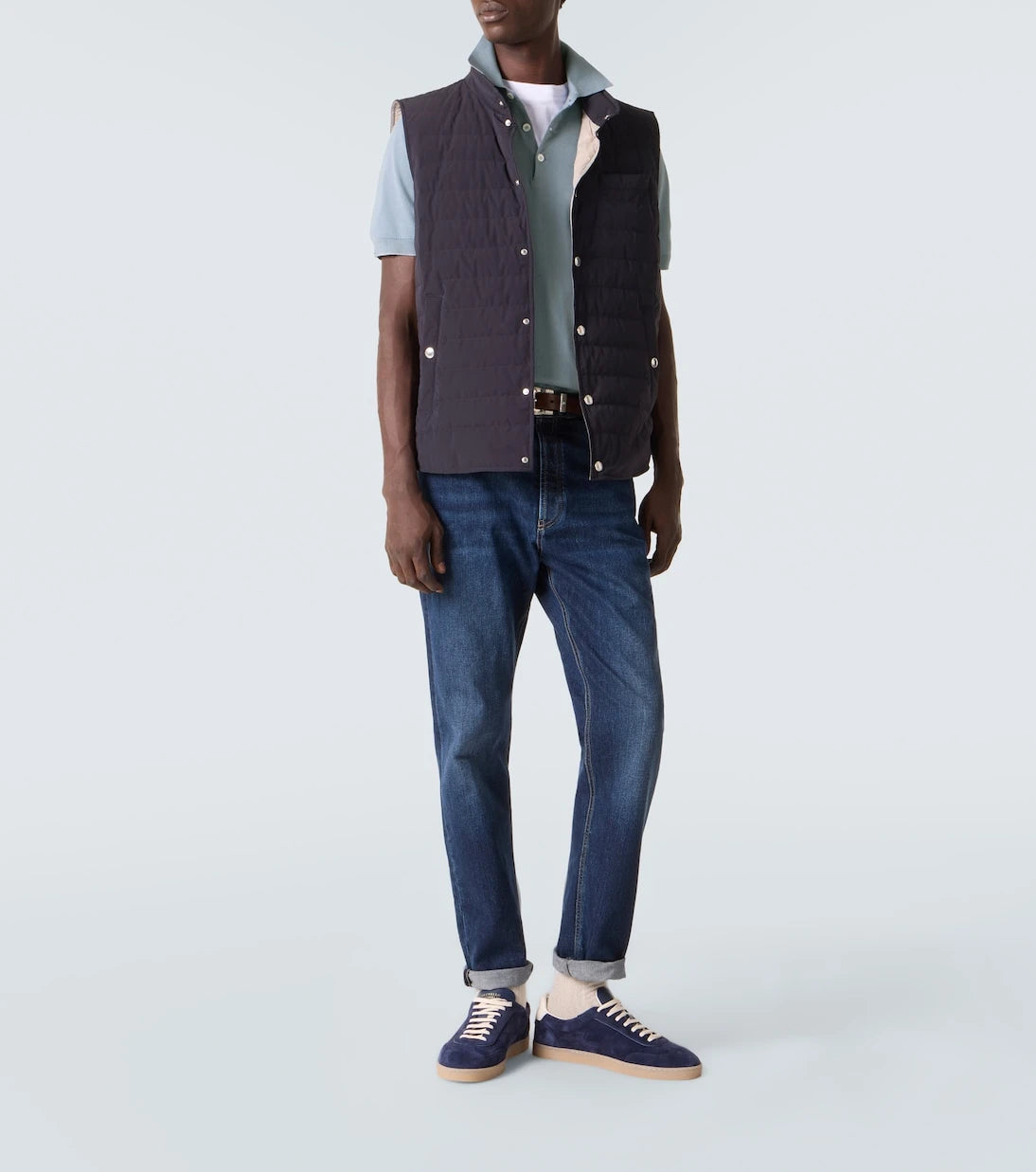 Brunello Cucinelli - Cotton piqué polo shirt