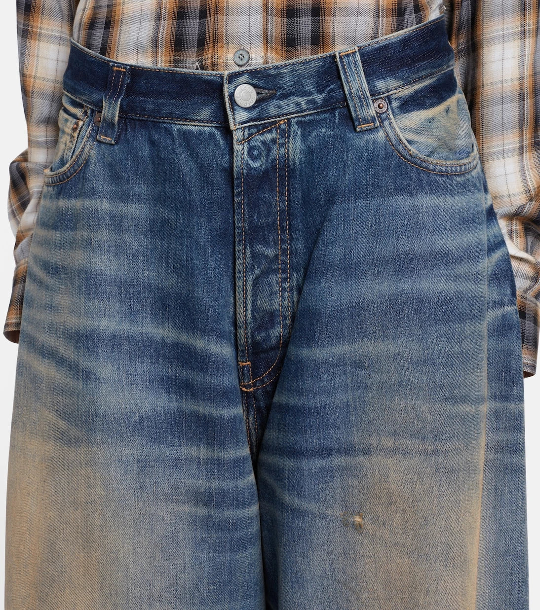 Acne Studios - U Rocka geniş paça jean