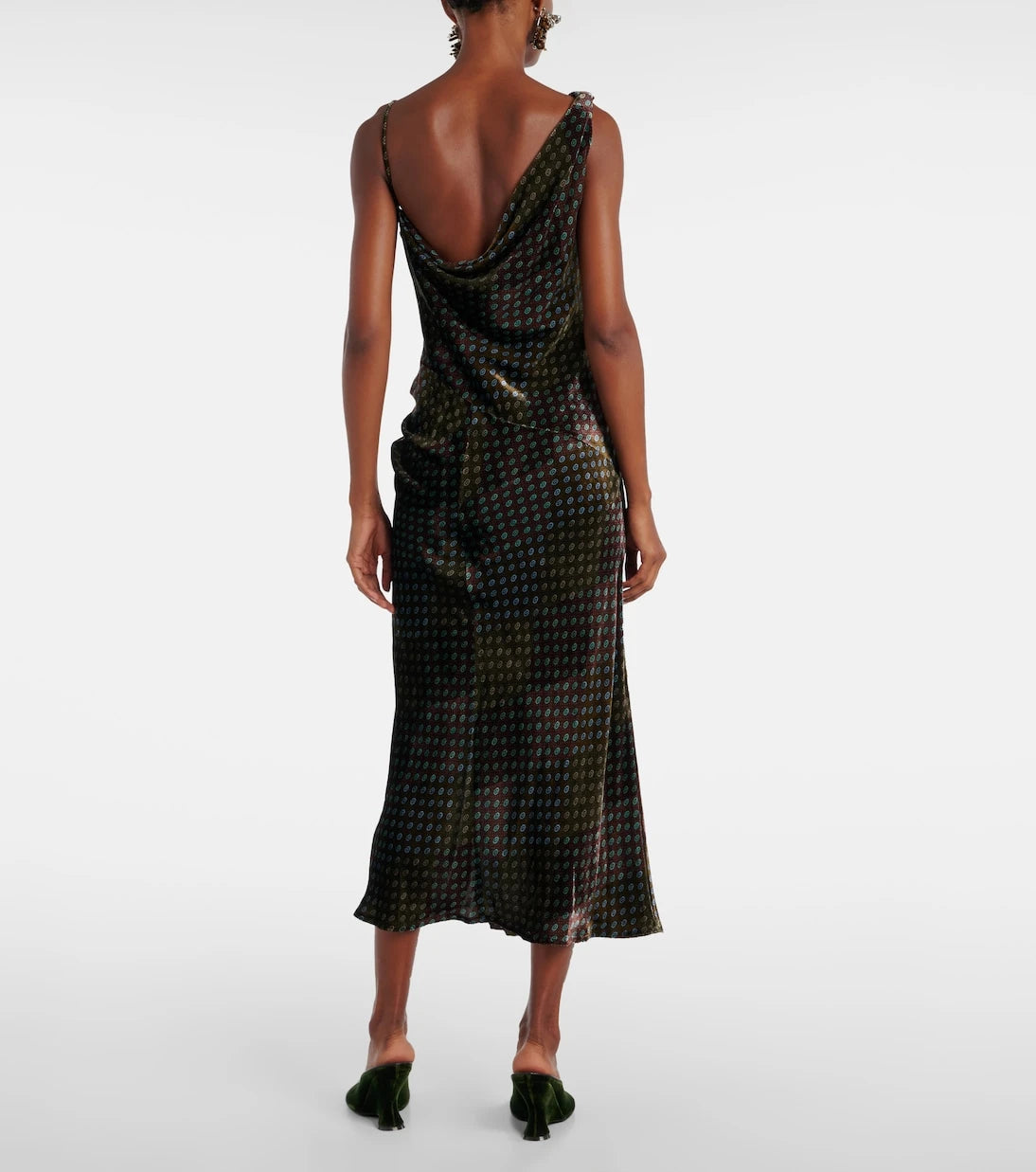 Dries Van Noten - Asymmetric printed gown