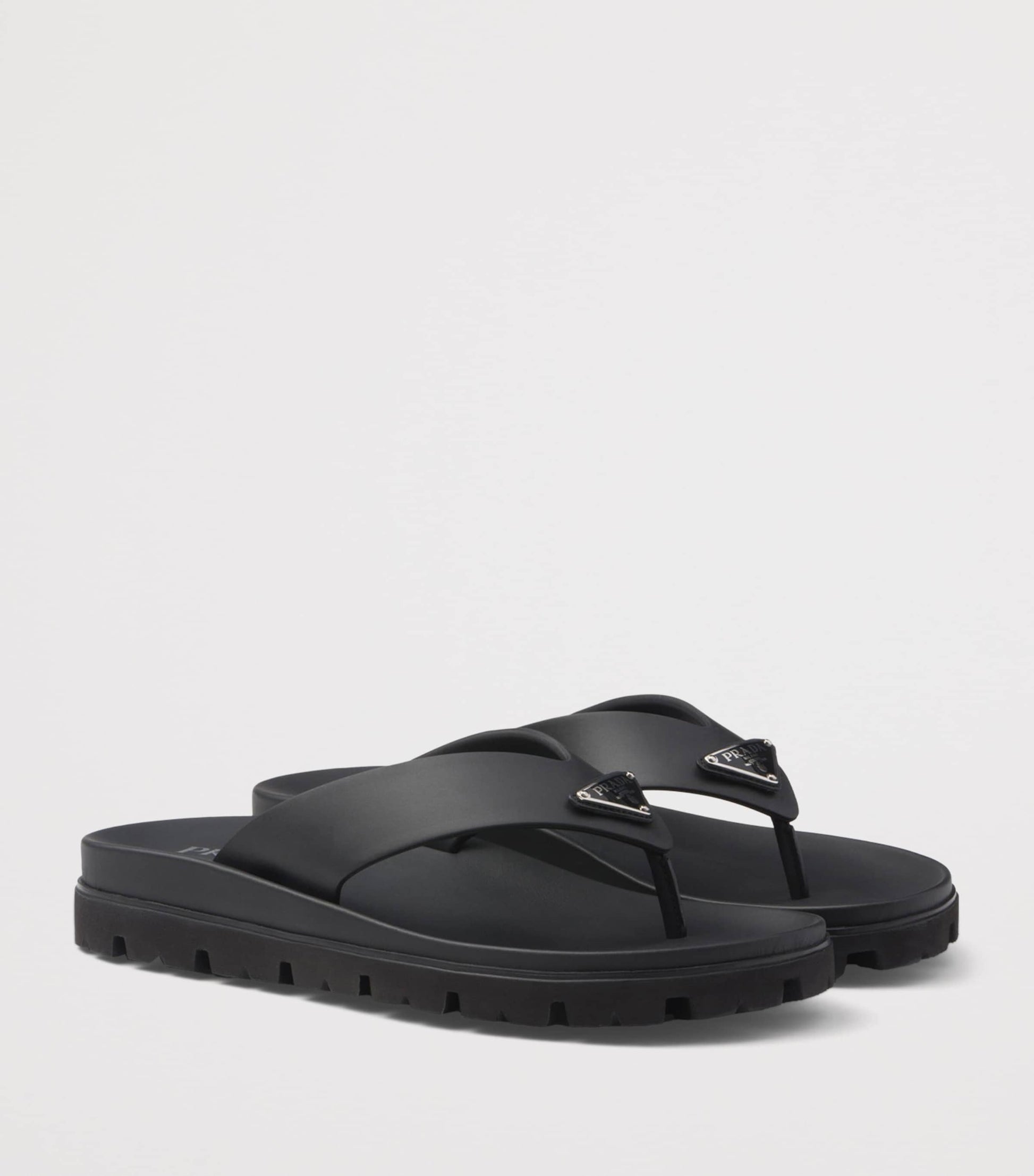 Rubber Logo Thong Sandals