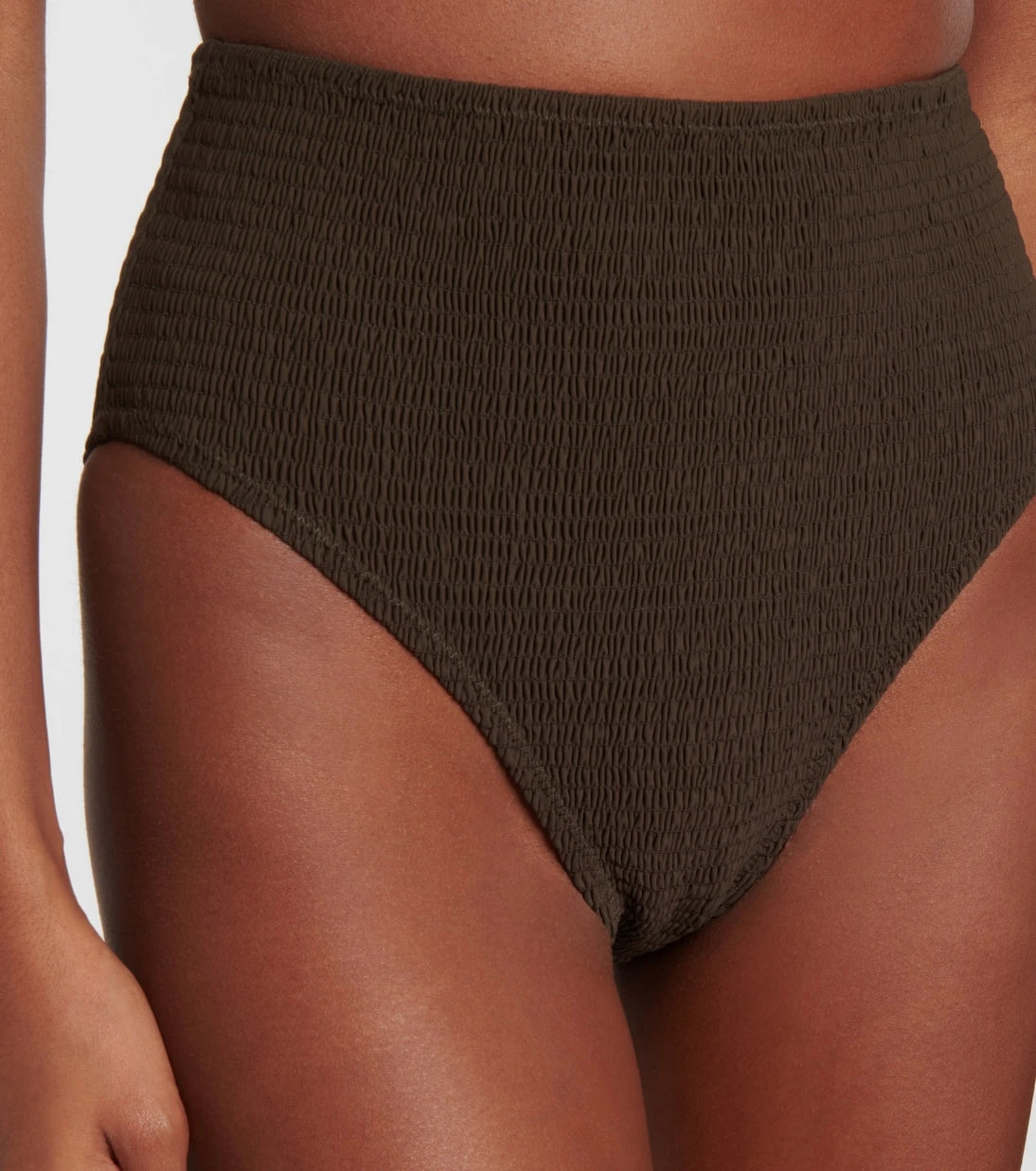 Toteme - Shirred jersey bikini bottoms